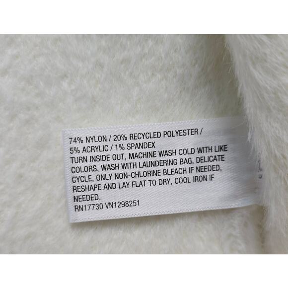 A New Day Women's Fuzzy Party Cream Cardigan- Size Large - Picture 3 of 4
